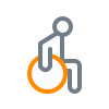 휠체어 탄 사람 아이콘